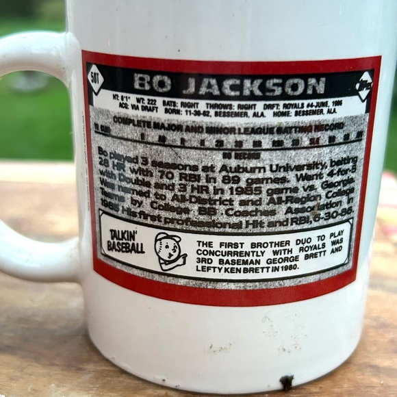 Topps Royals Bo Jackson Baseball Rookie Card Mug Numbered Limited Edition - Picture 6 of 13